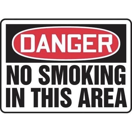 Accuform OSHA DANGER Safety Sign NO SMOKING MSMK006XT MSMK006XT